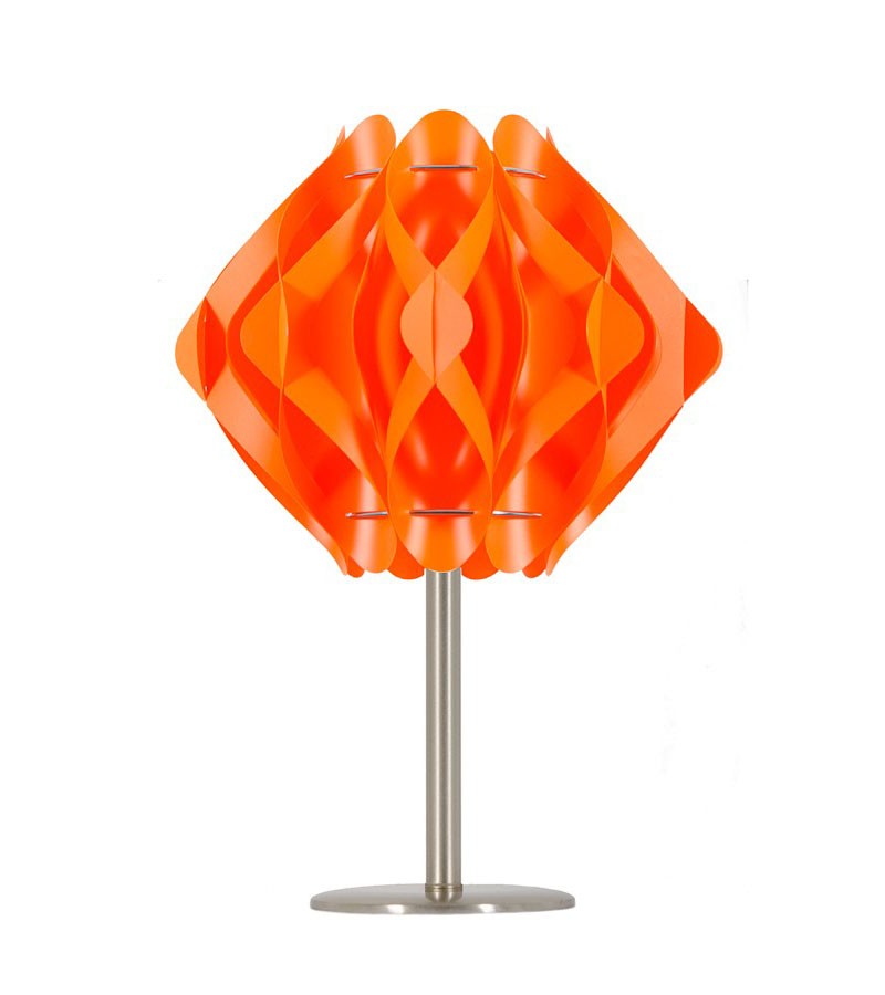 Πορτοκαλί επιτραπέζιο φωτιστικό Ravena S1 βάση 20 cm