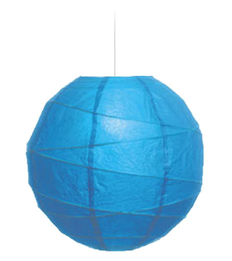 Χάρτινο Φωτ. Μπάλα "Akari" - Φ-35cm - Γαλάζιο
