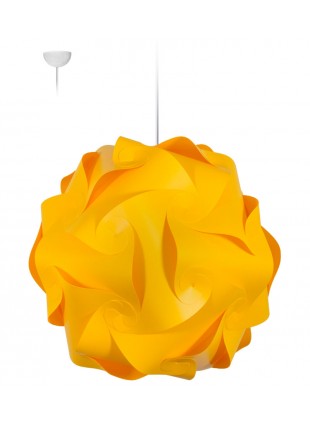 Κίτρινο φωτιστικό οροφής Flower L