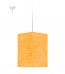 Κίτρινο Κρεμαστό Φωτιστικό Τετράγωνο Αμπαζούρ από Ριζόχαρτο